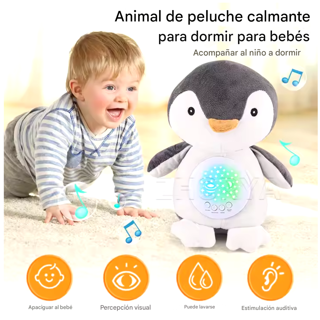 PELUCHE BABY DOLLS PINGÜINO PROYECTOR ESPANTA CUCO MUSICAL - 3
