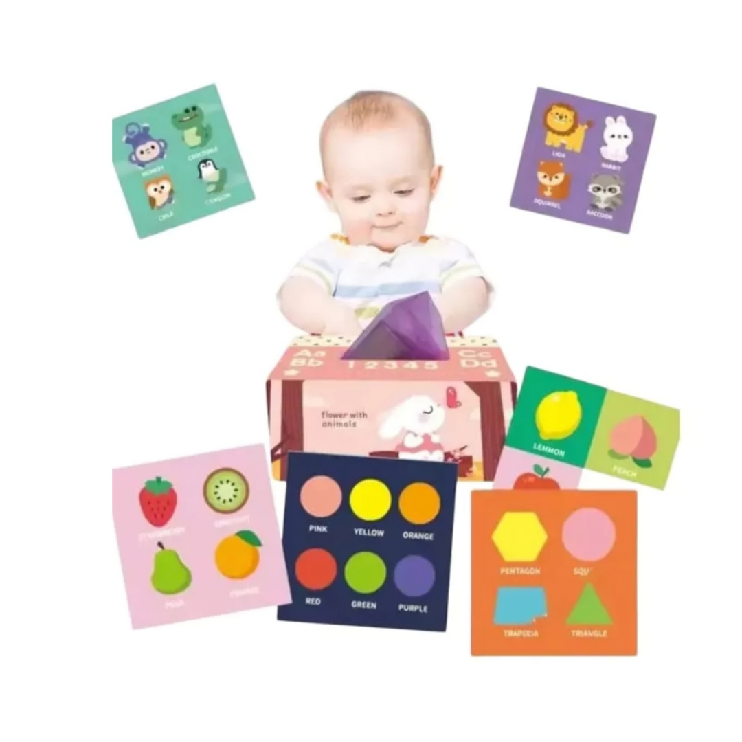 CAJA DE PAÑUELOS SENSORIALES PARA BEBÉS Y NIÑOS - 2