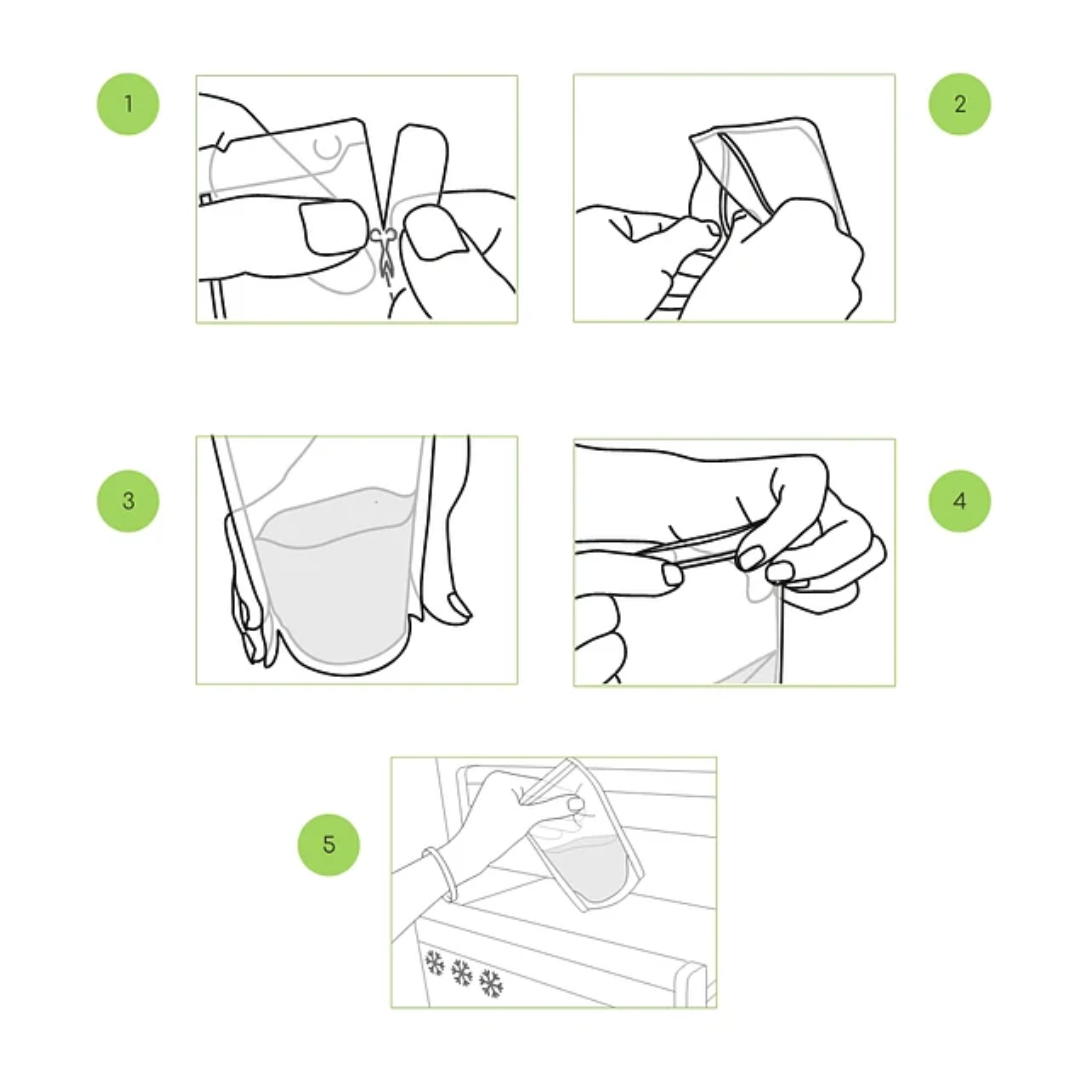BOLSAS PARA LECHE MATERNA ARDO VERDE EASY STORE 50 UNS - 5