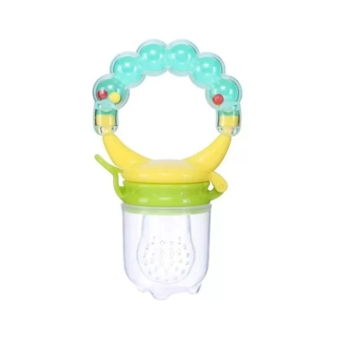 CHUPETE BEBE FRUTAS CON SONAJERO VERDE - 1