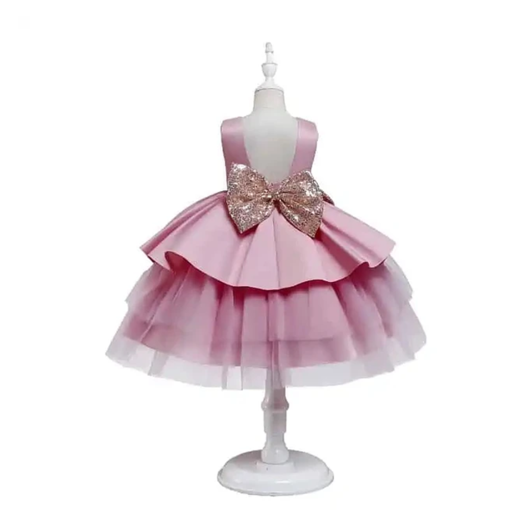 VESTIDO NIÑA ROSA LAZO NOEMI ROSE - 2