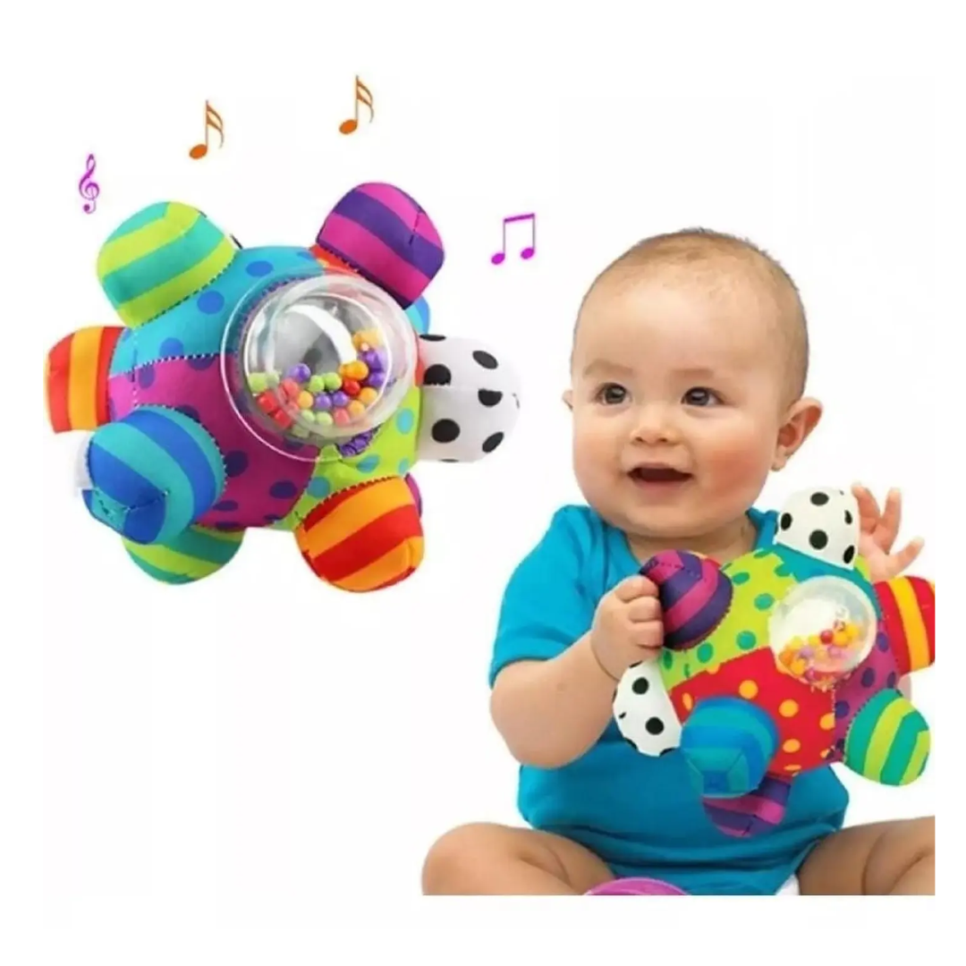 PELOTA DE TELA SENSORIAL PARA BEBÉS - 1