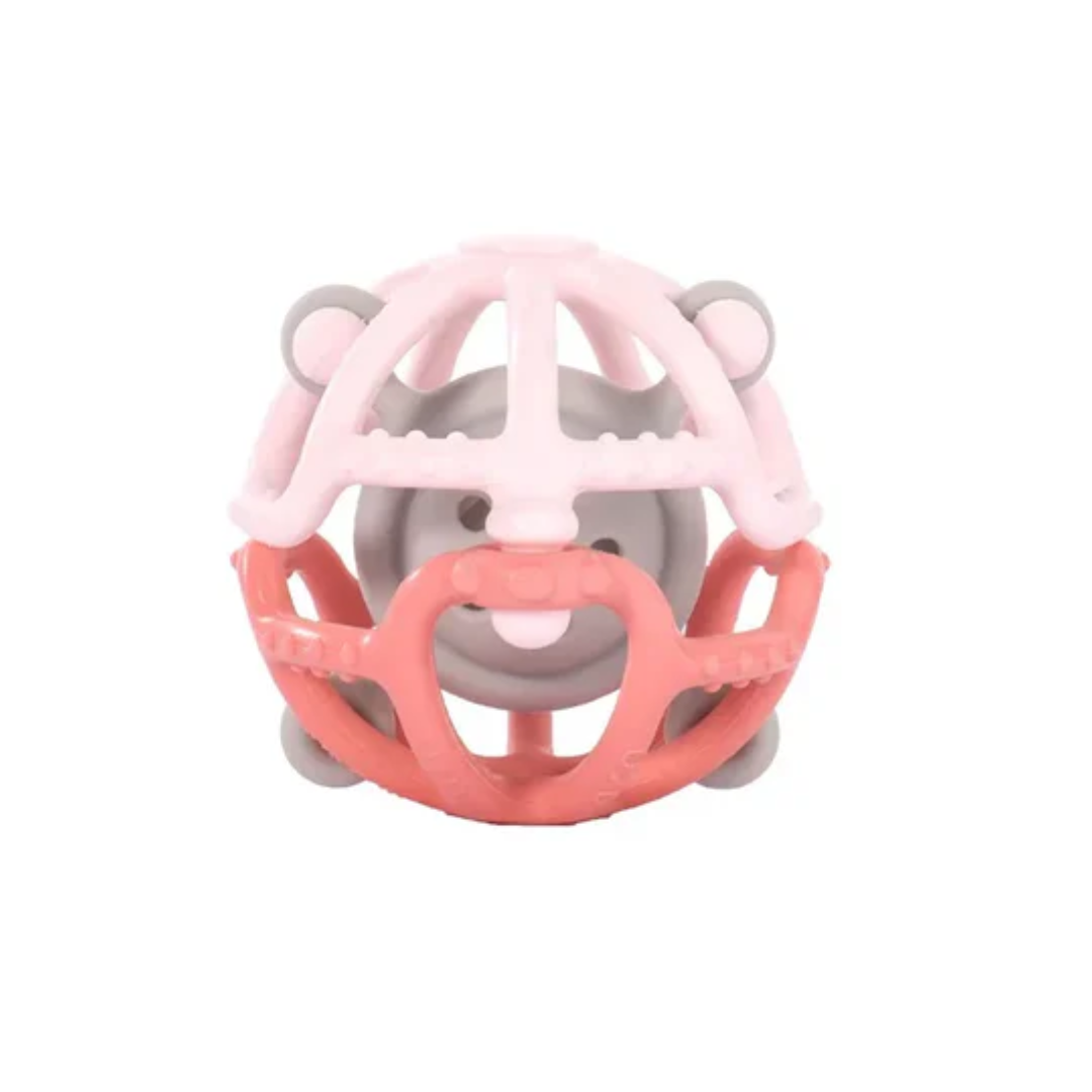 MORDEDOR PELOTA SILICONA ROSADO - 1