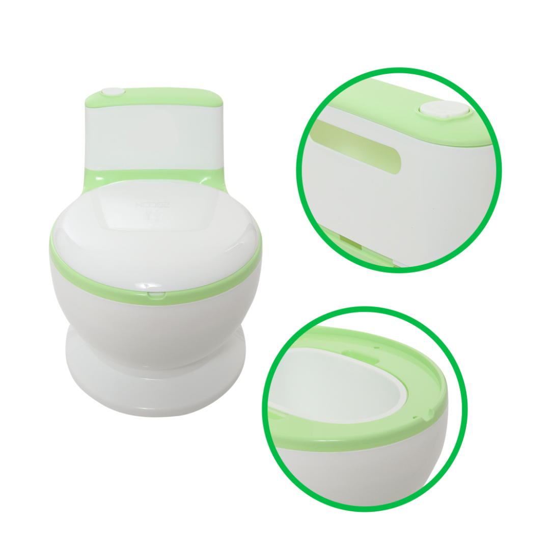 BAÑO MONTESSORI CON SONIDO VERDE PARA NIÑOS - 4