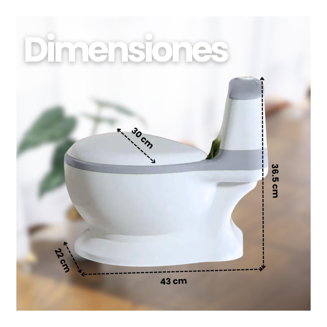 BAÑO MONTESSORI CON SONIDO GRIS PARA NIÑOS - 2