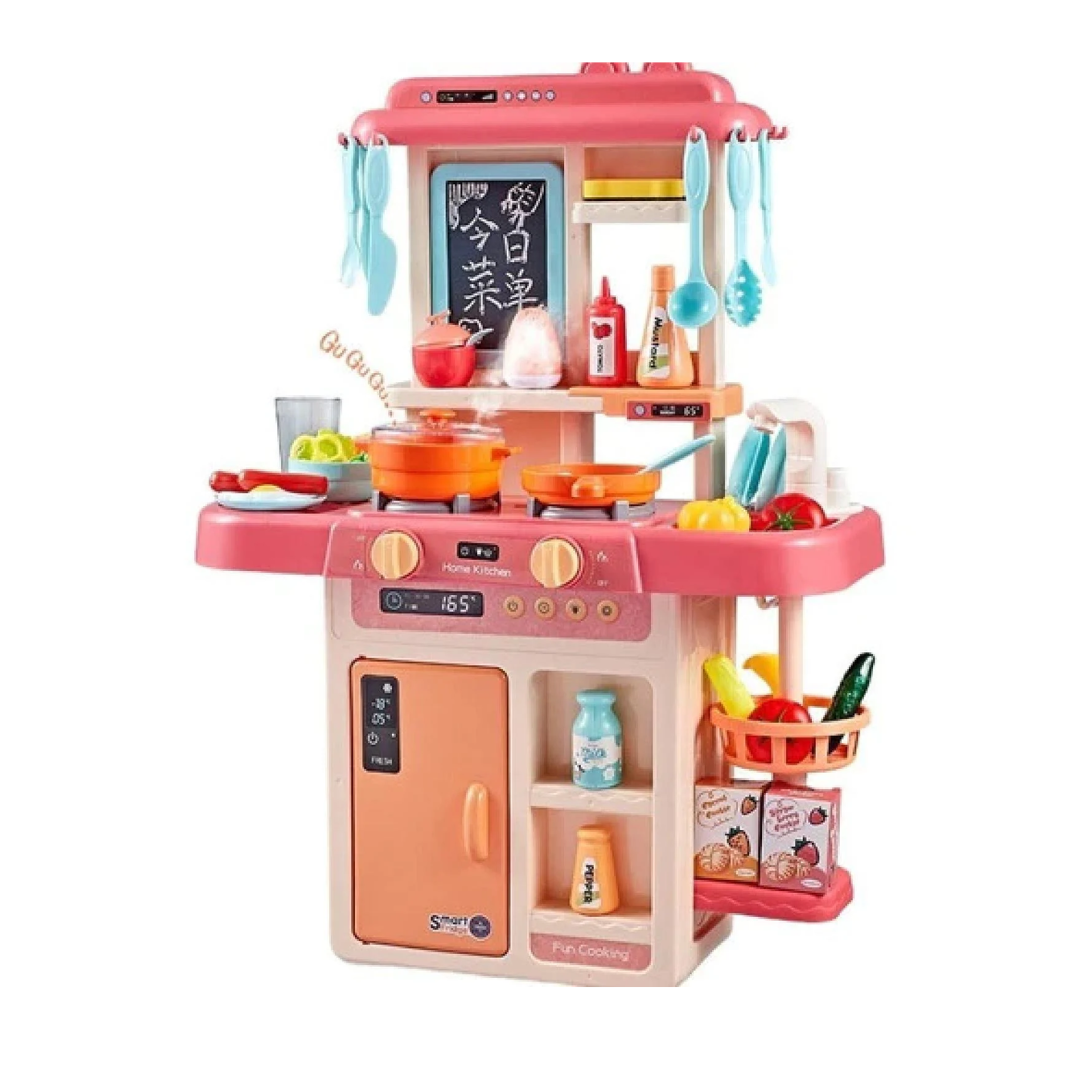 COCINA DE JUGUETE 42 ACCESORIOS ROSA - 1