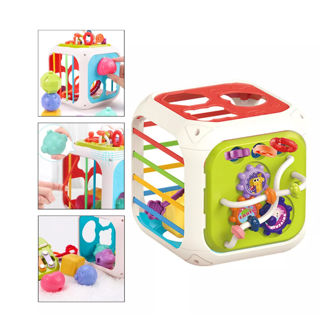 CUBO DE ESTIMULACIÓN 7 EN 1 PARA BEBÉS Y NIÑOS - 1