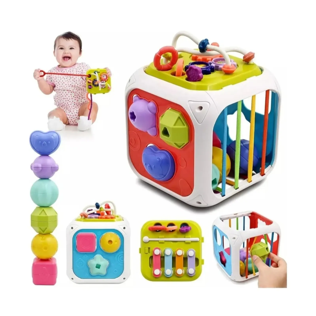 CUBO DE ESTIMULACIÓN 7 EN 1 PARA BEBÉS Y NIÑOS - 3