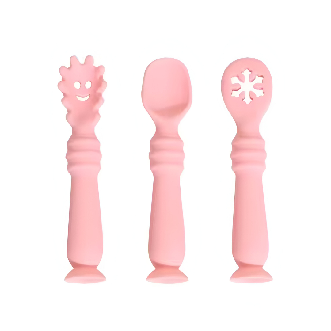 SET 3 CUCHARAS DE APRENDIZAJE ROSA - 1