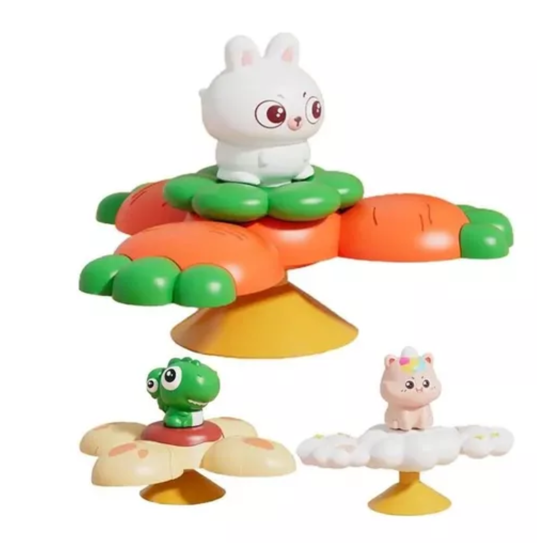 SET 3 SPINNER CON VENTOSA ZANAHORIA - 1
