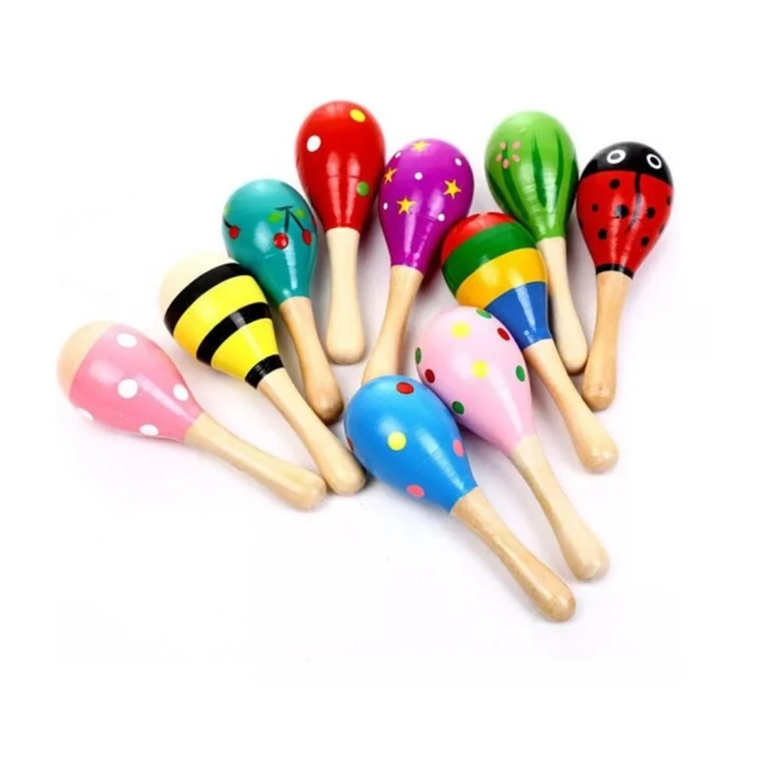 SONAJERO MARACA DE MADERA - 1