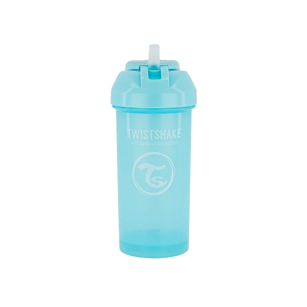 VASO TWISTSHAKE STRAW CUP 360ML 6+M CELESTE - 1