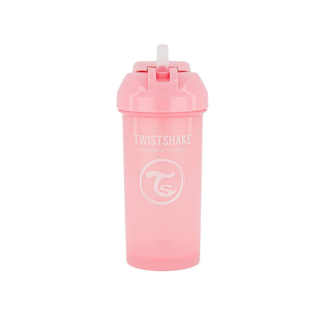 VASO TWISTSHAKE STRAW CUP 360ML 6+M ROSADO - 1