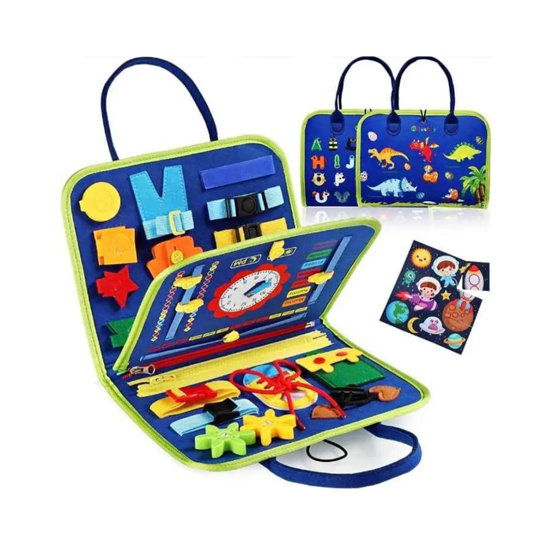 LIBRO MONTESSORI ACTIVIDADES EDUCATIVAS AZUL - 1