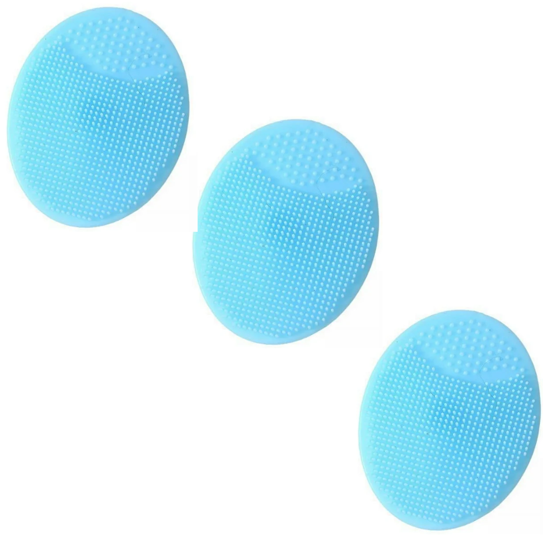 SET X3 CEPILLO SILICONA PARA BEBÉS CELESTE - 1