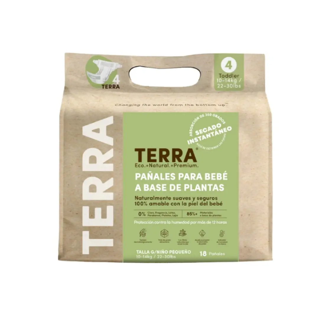 PAÑALES TERRA TALLA G BIODEGRADABLES - 1