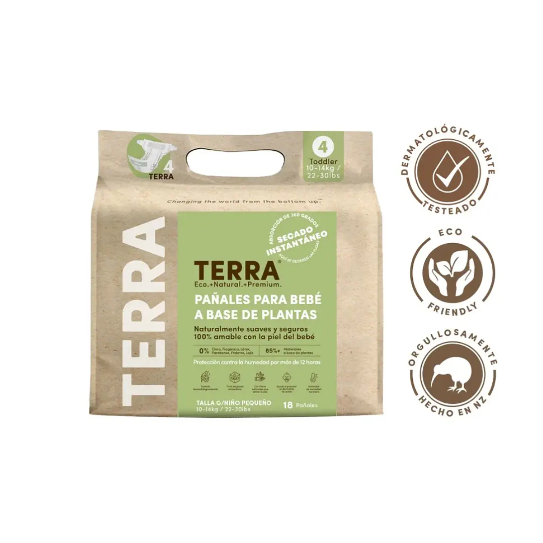 PAÑALES TERRA TALLA G BIODEGRADABLES - 2