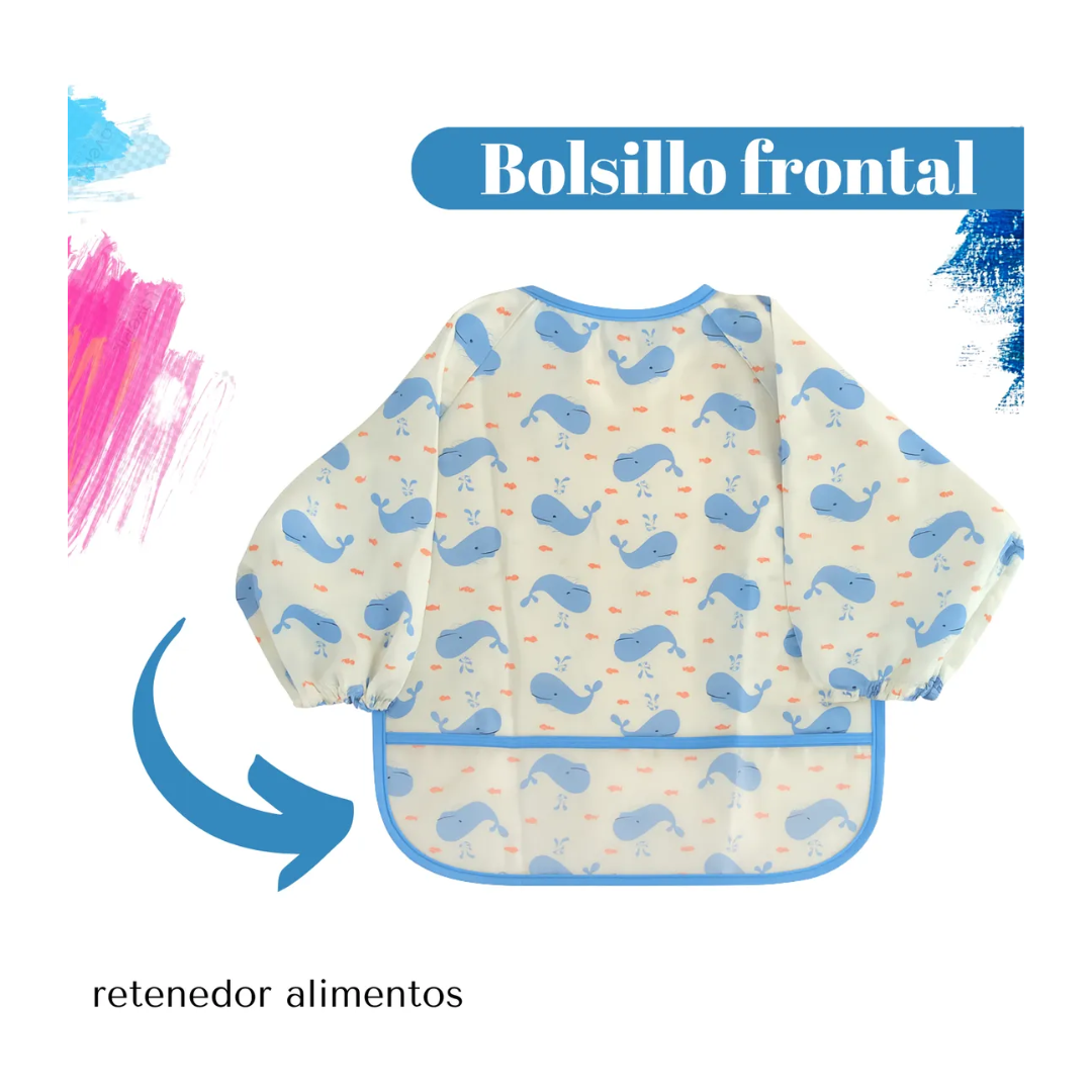 DELANTAL IMPERMEABLE PANDA ROSA - 3