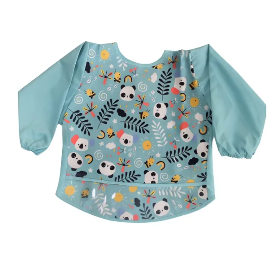 DELANTAL IMPERMEABLE PANDA VERDE - 1
