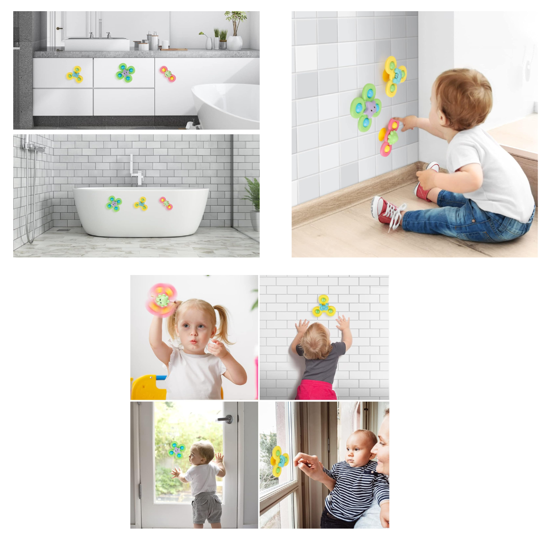 SET 3 SPINNER CON VENTOSA DISEÑO MAR - 3