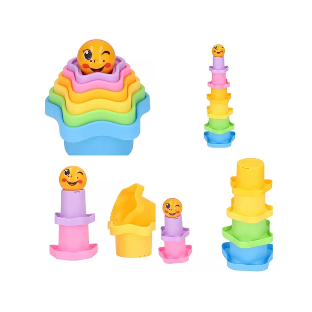 SET TORRE DE 6 VASOS APILABLES