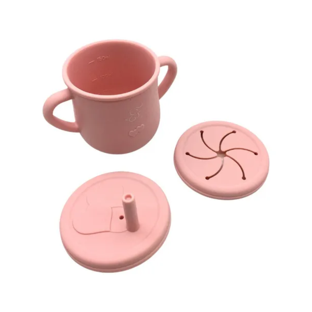 VASO SNACK DOBLR TAPA SILICONA DAMASCO - 2