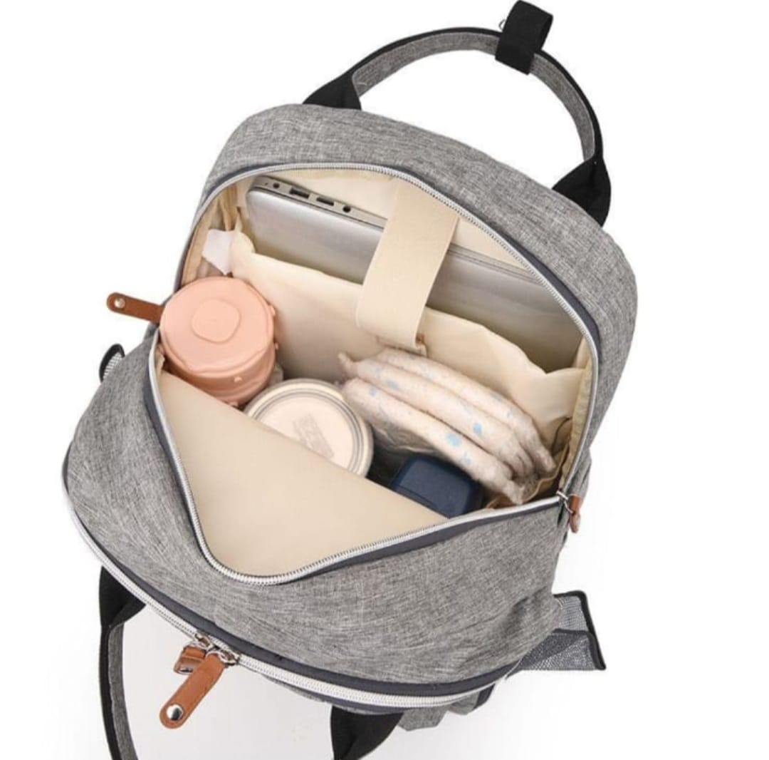 MOCHILA MATERNAL MAS MUDADOR GRIS - 5