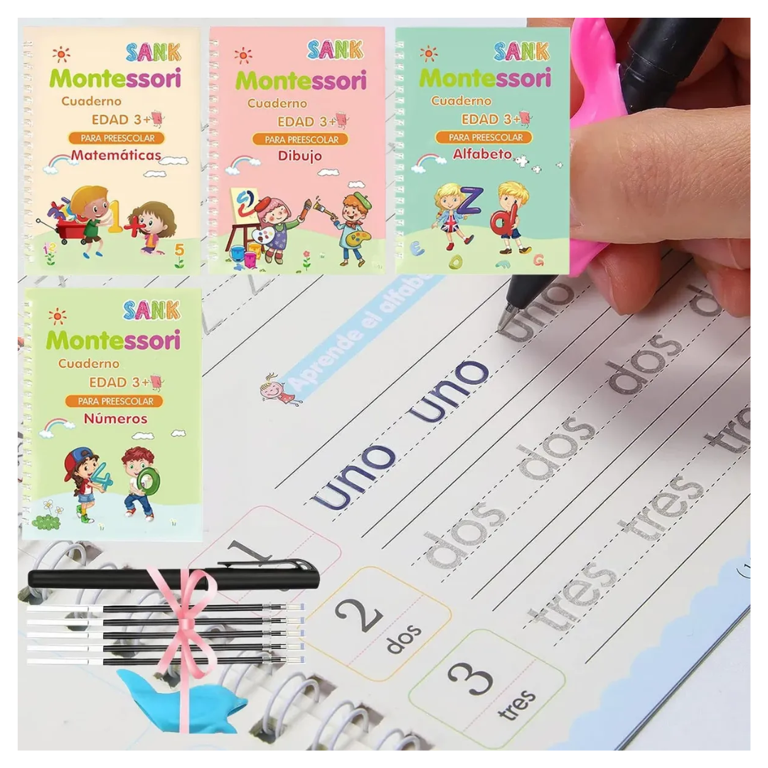SET LIBROS EDUCATIVOS MONTESSORI MAGICOS - 2