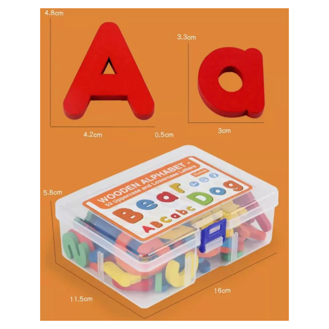 CAJA DE LETRAS 52 PIEZAS ABECEDARIO - 3