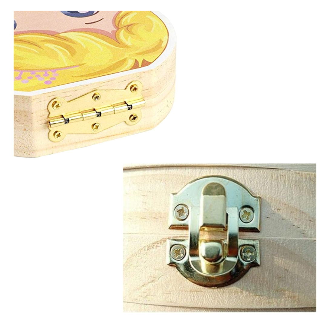CAJA GUARDA DIENTE MADERA NIÑA - 3