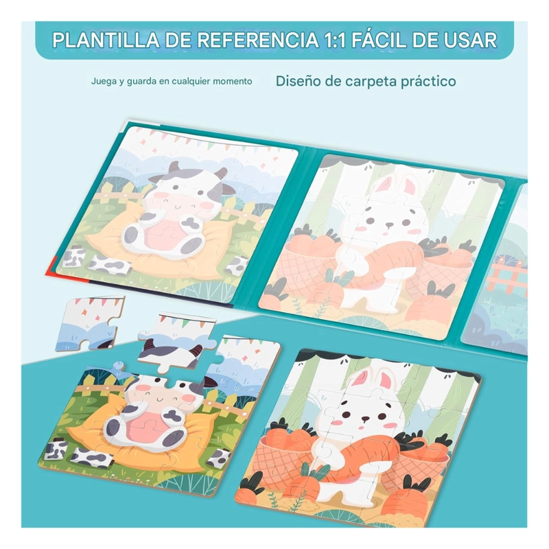 PUZZLE MAGNE TICO 3 EN 1 STEP 1 VACA - 4