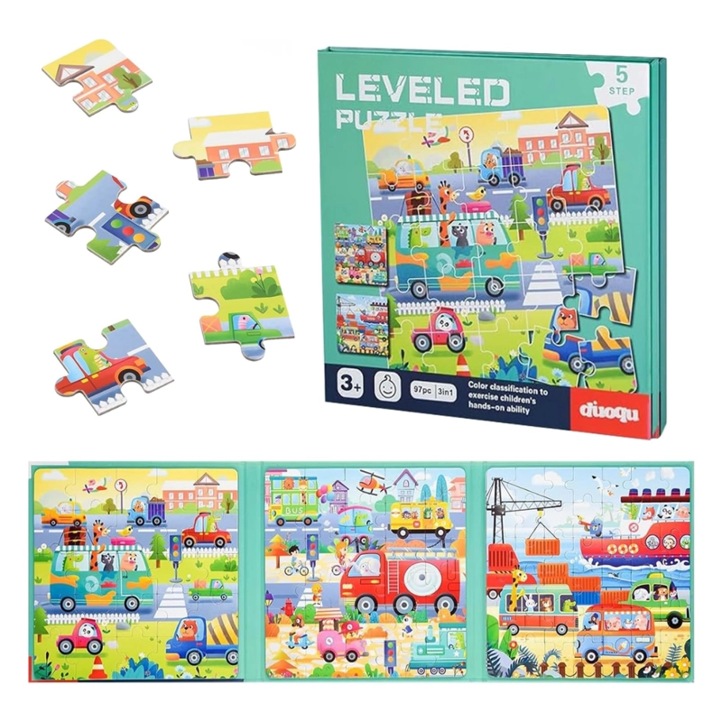 PUZZLE MAGNETICO 3 EN 1 STEP 5 CIUDAD - 1