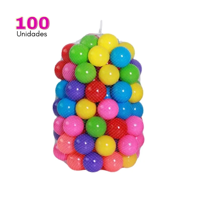 PELOTAS PLASTICAS 100 UNIDADES - 1