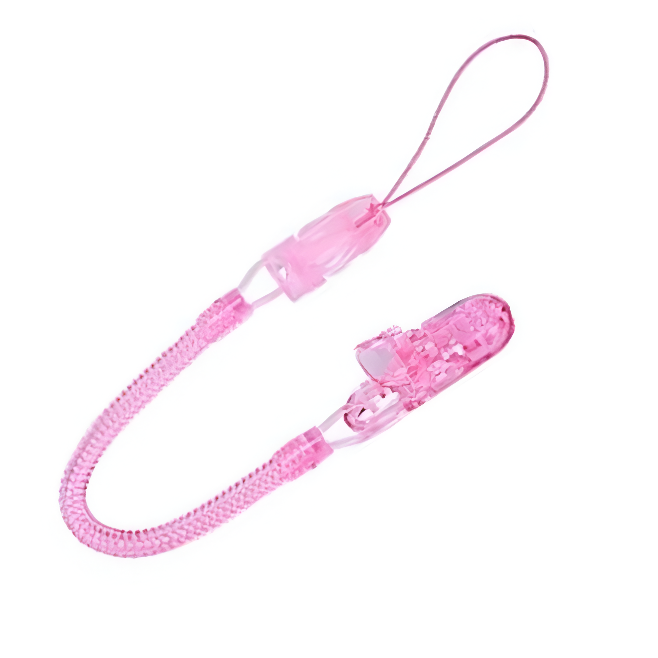 PORTA CHUPETE DE ESPIRAL ROSADO - 1