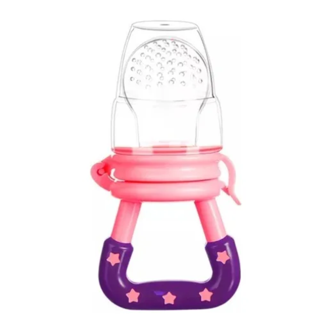 CHUPETE DE SILICONA PARA FRUTAS ROSADO - 1