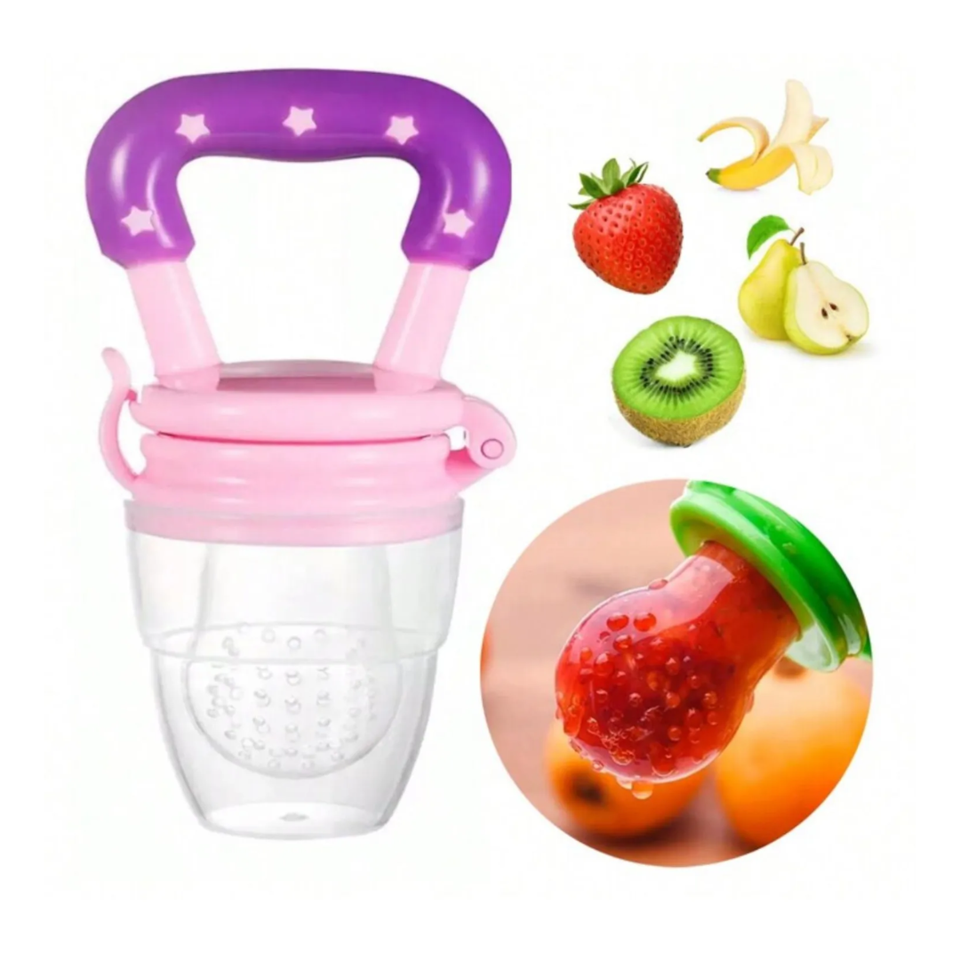 CHUPETE DE SILICONA PARA FRUTAS ROSADO - 2