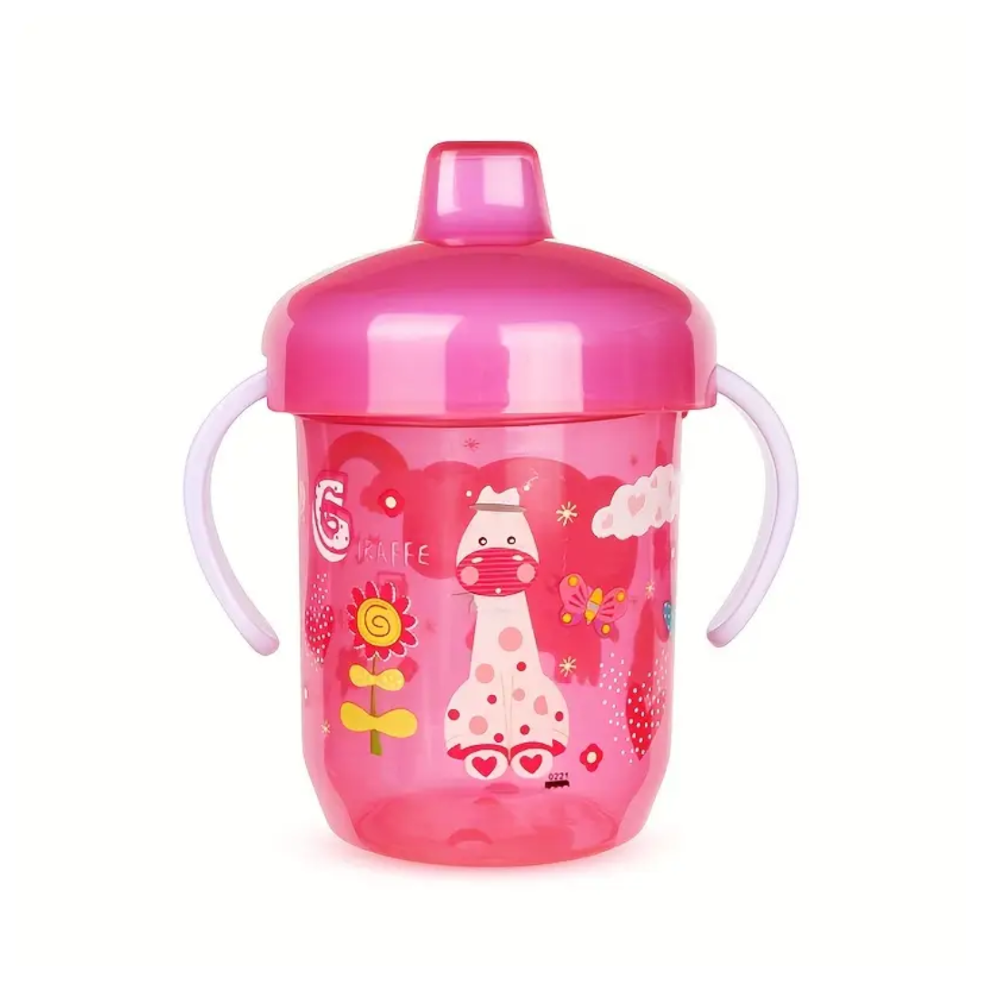 VASITO DE ENTRENAMIENTO PARA BEBE  CON BOQUILLA ROSADO - 1