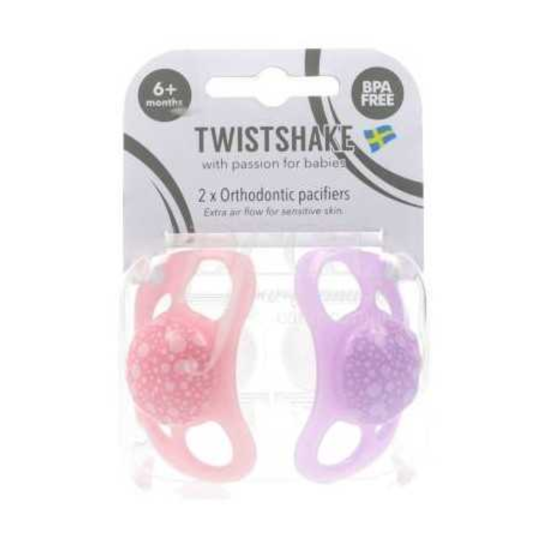 CHUPETES TWISTSHAKE 6+M ROSADO VIOLETA - 1