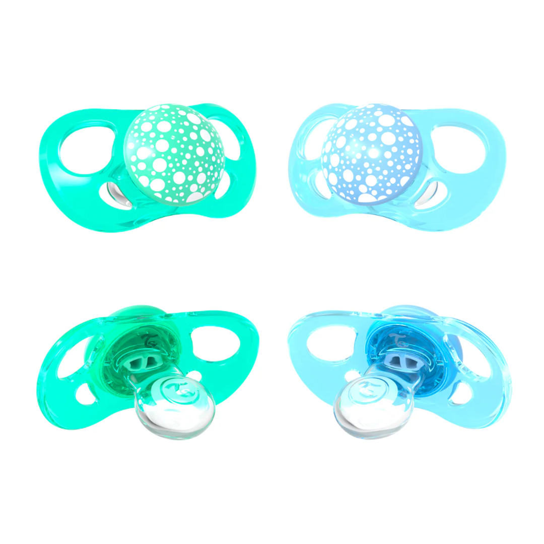 CHUPETES TWISTSHAKE 0+M VERDE AZUL - 2