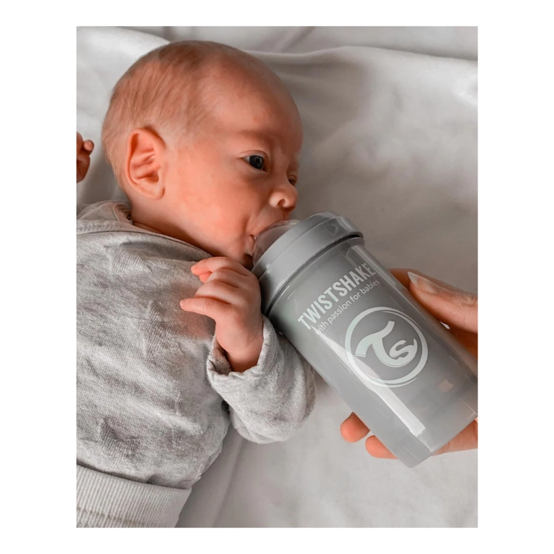 MAMADERA ANTICOLICO TWISTSHAKE 260ML ROSADO - 5
