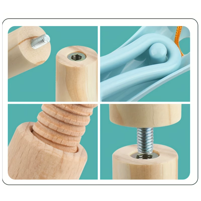 SET ASEO DE MADERA DIDACTICO PARA NIÑOS - 3