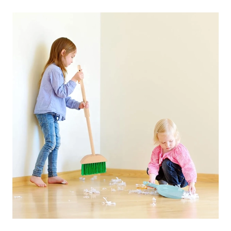 SET ASEO DE MADERA DIDACTICO PARA NIÑOS - 4