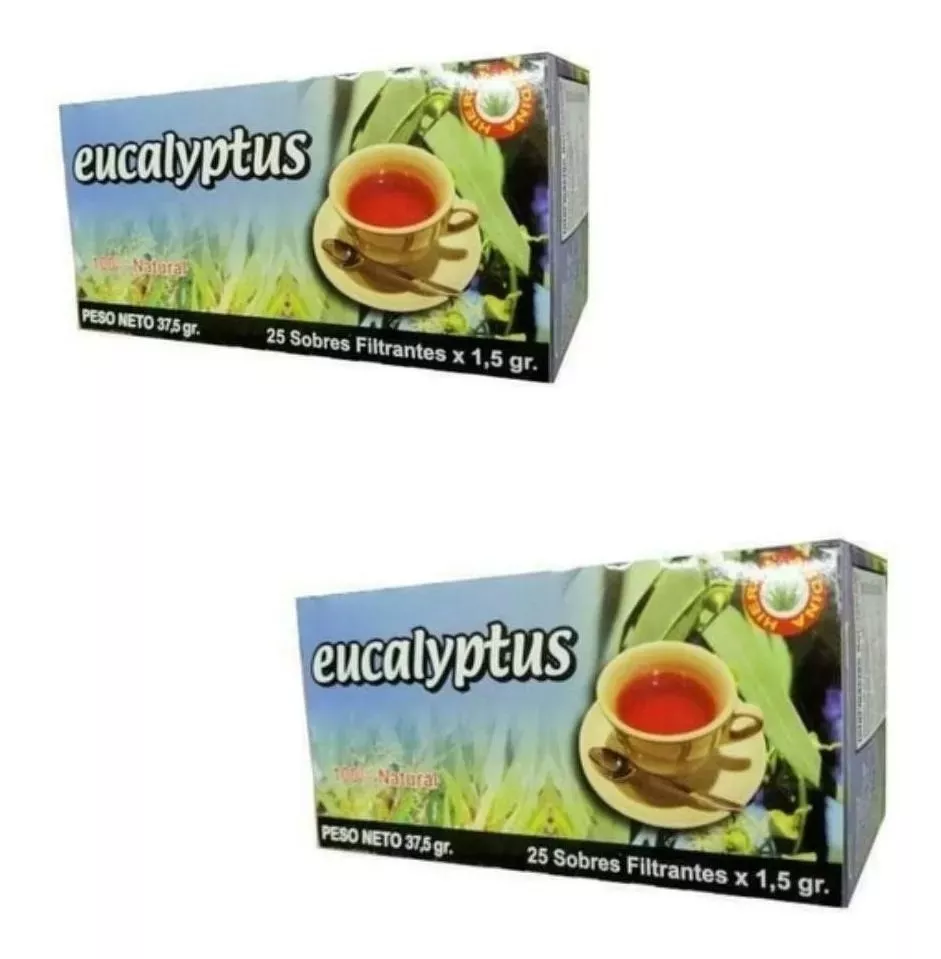 PACK INFUSION 2 X 25 SAQUITOS CAJAS TE EUCALIPTOS CAJA - 1