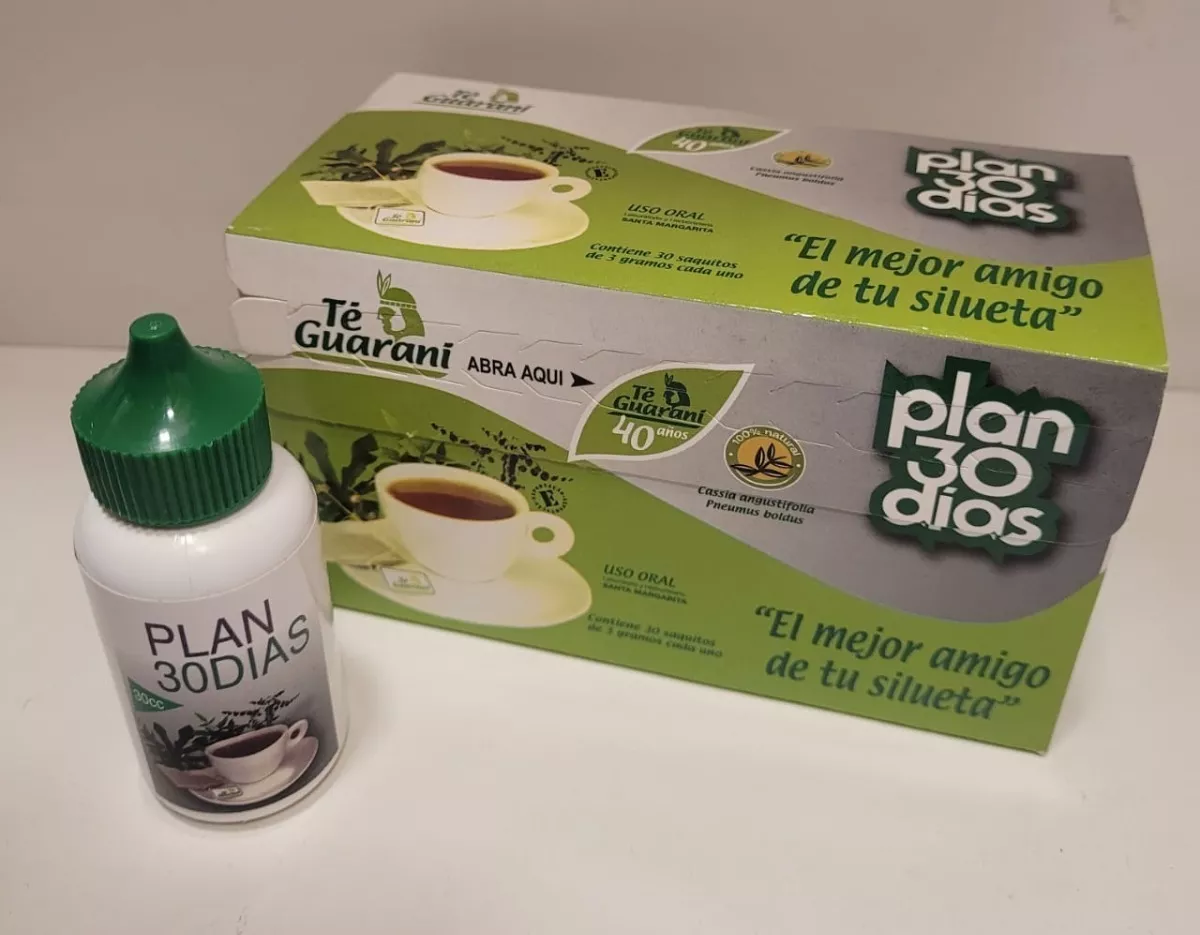 SET INFUSIONES TE GUARANÍ 30 BOLSITAS + GOTAS PLAN 30 DÍAS 30 CC - 1