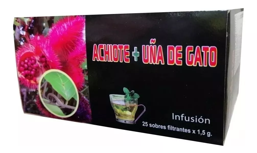 SET 9 INFUSIONES TE FILTRANTE 25 BOLSITAS ACHIOTE + UÑA GATO - 1