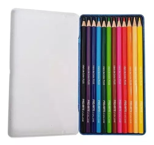 LÁPICES DE COLORES PROARTE PLUS CAJA METÁLICA MISSGLOW - 2