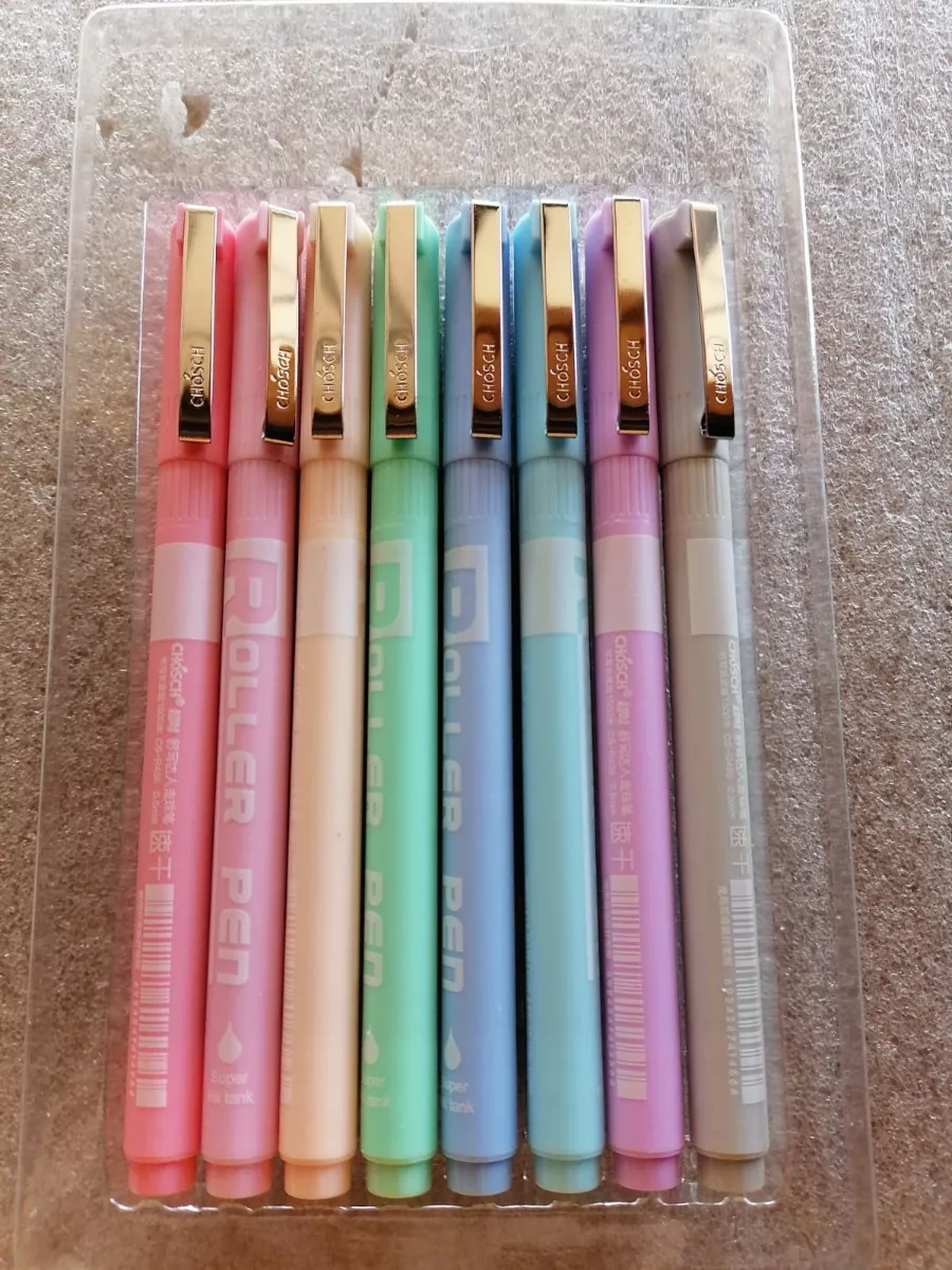 LÁPICES TINTA GEL 10 COLORES PASTELES - 1