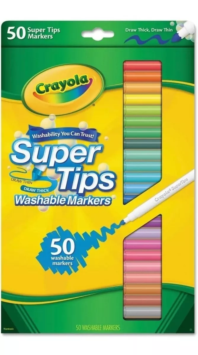 CRAYOLA SUPER TIPS 50 UNIDADES MARCADORES DE TINTA - 2