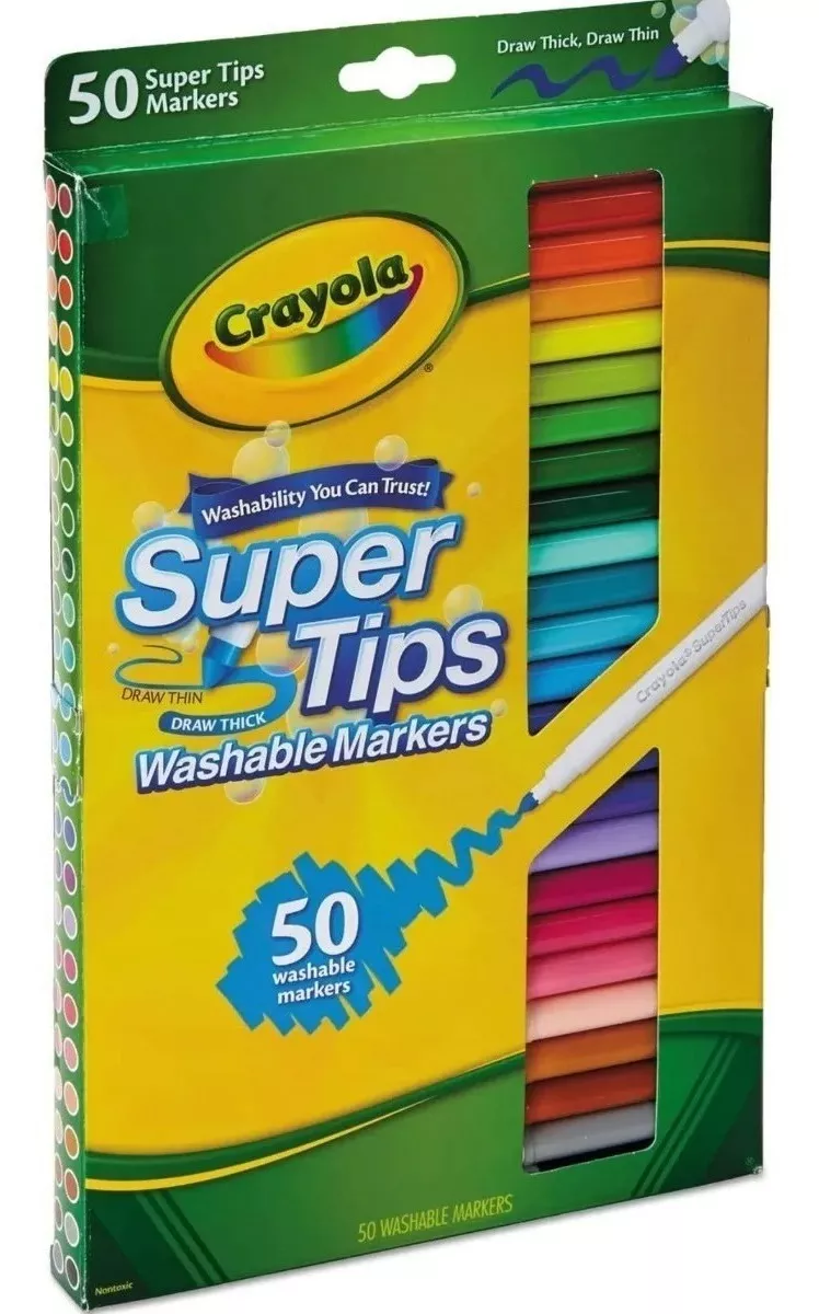 CRAYOLA SUPER TIPS 50 UNIDADES MARCADORES DE TINTA - 3