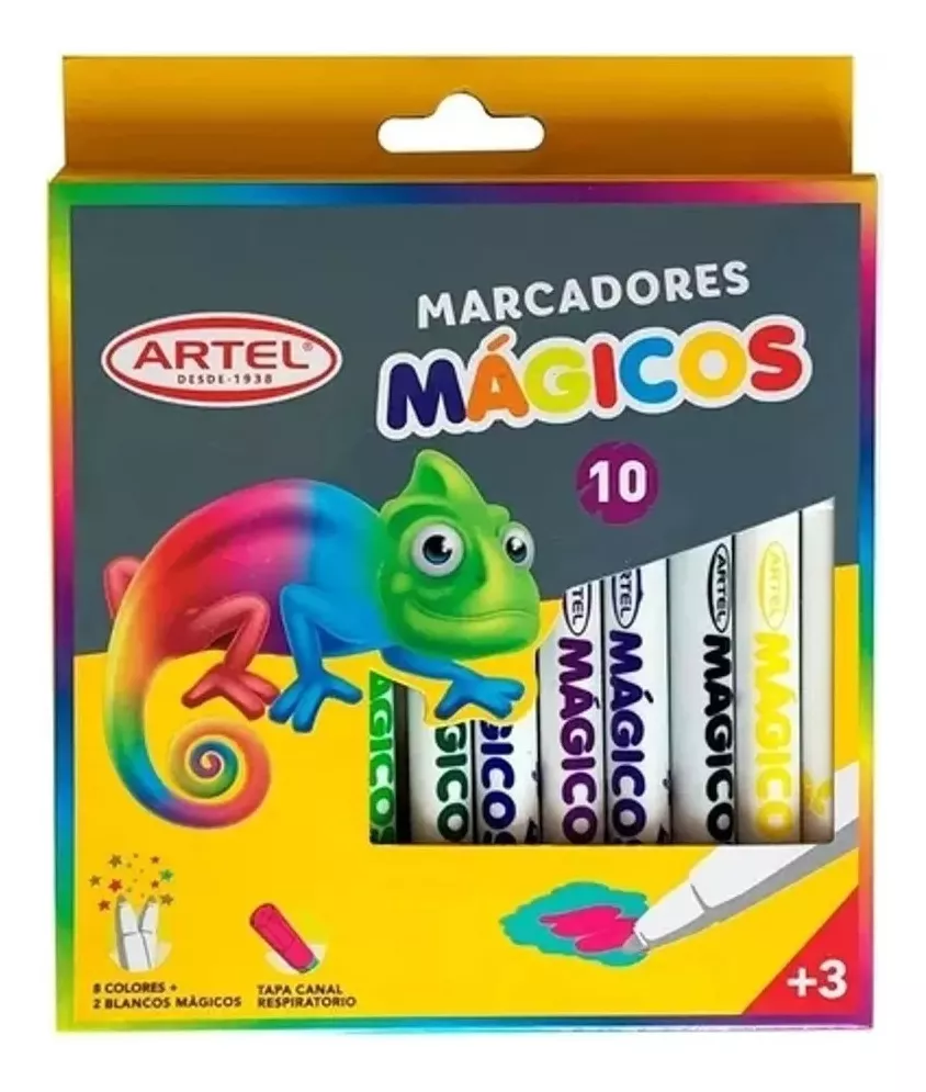 MARCADORES ARTEL LÁPICES MÁGICOS 10 COLORES 12 UNID X CAJA - 1